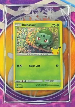 🔥Pokemon TCG Bulbasaur Holo Card 1/25 McDonald's 25th Celebrations 🔥👍📈 - Image 3