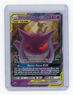 Pokemon TCG Gengar & Mimikyu GX Team Up Holo Ultra Rare Card 53/181 - Image 1