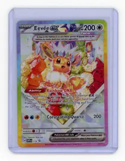 Pokemon TCG Eevee EX 174 Prismatic Evolutions Black Star Promo Card - Image 1