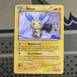 Pokemon Dark Explorers Common Card - Minun 40/108 LP - Image 1
