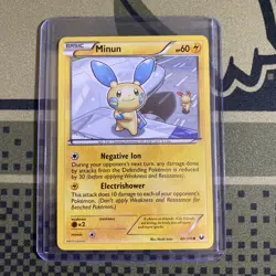 Pokemon Dark Explorers Common Card - Minun 40/108 LP - Image 4