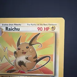 Raichu 29/62 Fossil Unlimited Pokemon Card Regular Rare Lightly Played LP - Image 4