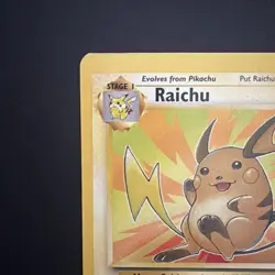 Raichu 29/62 Fossil Unlimited Pokemon Card Regular Rare Lightly Played LP - Image 5