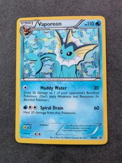 Pokemon Card - Vaporeon Black and White Promo BW89 Holo - Image 1