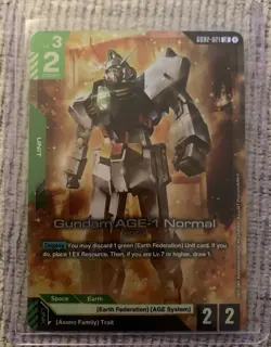 Gundam Card Game - Gundam AGE-1 Normal GD02-021 LR English Holofoil - Image 1