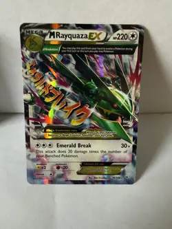 M Rayquaza EX 76/108 Holo XY Roaring Skies Pokemon Card - Image 1