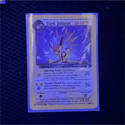 Pokemon Dark Jolteon Team Rocket 38/82 Rare Regular 50 HP English TCG Card - Image 1
