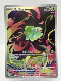 Pokemon TCG Bulbasaur Illustration Rare Card 133/132 Mega Evolution NM Condition - Image 1