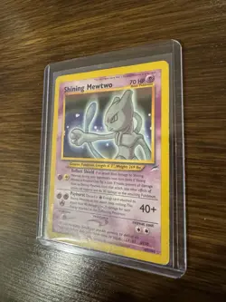 Shining Mewtwo 109/105 Neo Destiny Secret Rare Holo WOTC Pokemon Card - Image 3