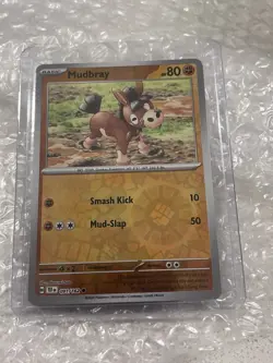 Mudbray 091/162 Temporal Forces Reverse Holo Pokemon TCG Card NM - Image 1