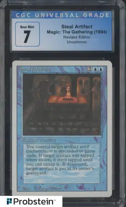 1994 MTG Magic The Gathering Revised Edition Steal Artifact CGC 7 NM - Image 1