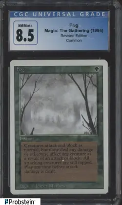 1994 MTG Magic The Gathering Revised Edition Fog NM-MT+ - Image 1