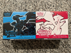 Pokemon Center Black Bolt & White Flare ETBs New Factory Sealed - Image 1