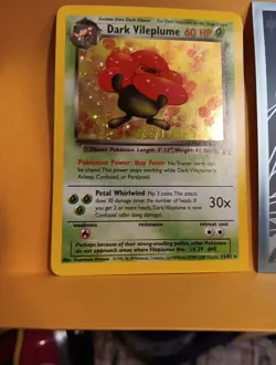 Dark Vileplume 13/82 Unlimited Holo Team Rocket Set NM POKEMON CARD 2000 FAST SH - Image 3