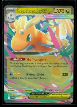 Pokemon MEGA DRAGONITE EX 152/217 - Ascended Heroes - ULTRA RARE HOLO - MINT - Image 1