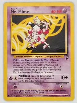 Mr. Mime 27/130 Pokemon - Base Set 2 HP - Image 1
