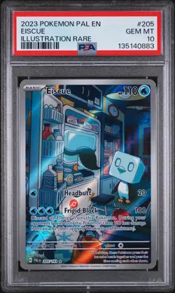 2023 POKEMON PAL EN-PALDEA EVOLVED ILLUSTRATION RARE #205 EISCUE PSA 10 - Image 1