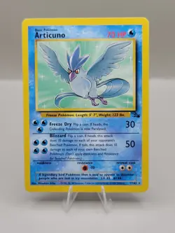 Pokemon TCG Articuno 17/62 Fossil Non Holo Rare - Image 1