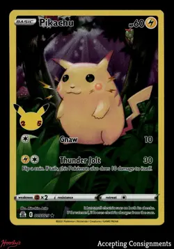 2021 Pokemon Celebrations #005 Pikachu HOLO RARE - Image 1