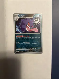 Gengar Paldean Fates Reverse Holo Pokemon TCG 057/091 Uncommon - Image 1