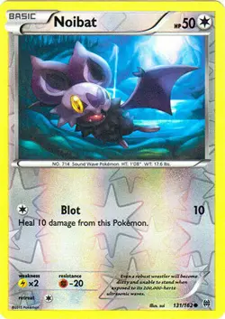 Noibat 131/162 Breakthrough Reverse Holo Near Mint Pokemon DNA GAMES - Image 1
