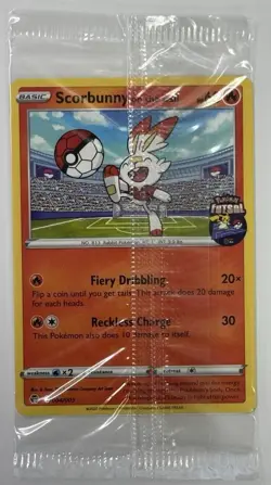 Scorbunny On The Ball Promo 004/005 SEALED Pokemon 2020 UK Exclusive - Image 1