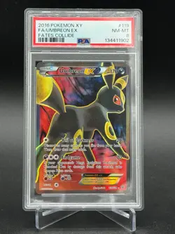 PSA 8 Umbreon EX 119/124 - Fates Collide Full Art - Pokemon - Image 1