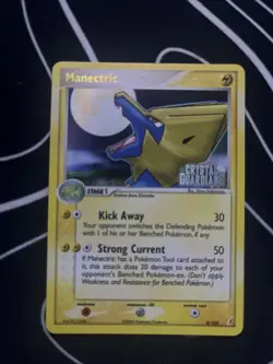 Pokemon TCG Manectric 8/100 Crystal Guardians Holo Rare - Image 1