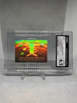 Mew Pokemon Meiji (c.2000s) Japanese Promotional Stickers - 39 Gold - Hologram - Image 1