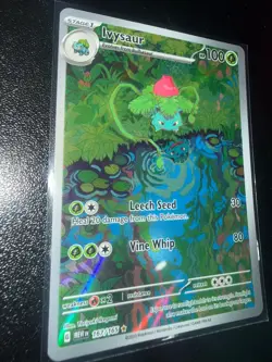Pokemon Ivysaur 167/165 Illustration Rare Holo Scarlet & Violet 151 - English - Image 2