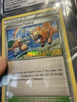 2013 POKEMON BLACK STAR PROMOS, WORLD CHAMPIONSHIPS CHAMPIONS FESTIVAL CGC 8.5 - Image 3