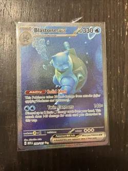 Pokemon TCG Blastoise EX Sir 200/165 Scarlet & Violet 151 - Image 1