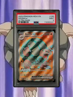 2023 POKEMON SV: SCARLET & VIOLET 151 GOLEM EX ULTRA RARE HOLO PSA 9 189/165 - Image 1