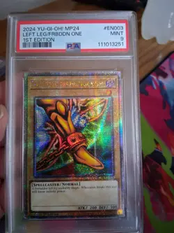 Left Leg of the Forbidden One QCR!!! MP24-EN003 PSA 9 YU-GI-OH! 1ST EDITION - Image 1