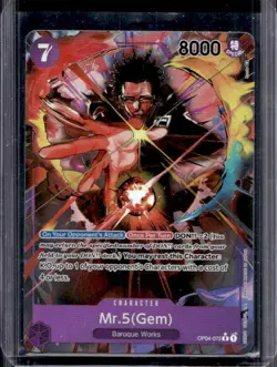 2023 One Piece Kingdoms of Intrigue Mr.5Gem Rare #OP04-072 - Image 1