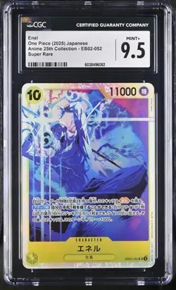 One Piece Enel 2025 JPN Anime 25th Collection EB02-052 Super Rare CGC 9.5 - Image 1