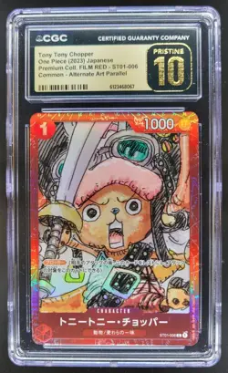 23 ONE PIECE JP TONY TONY CHOPPER FILM RED ALT ART ST01-006 CGC 10 PRISTINE B PT - Image 1