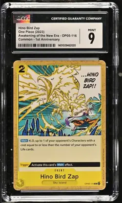 One Piece Hino Bird Zap 2023 Awakening of New Era OP05-116 1st Anniversary CGC 9 - Image 1