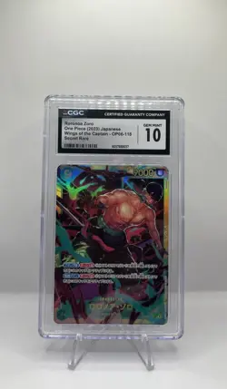 One Piece TCG | Roronoa Zoro | SEC | CGC 10 | Wings of The Captain | OP06-118 - Image 1