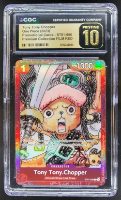 2023 ONE PIECE TONY TONY CHOPPER FILM RED PROMO ST01-006 CGC 10 PRISTINE B PT - Image 1