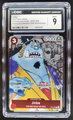 2022 ONE PIECE JINBE 25TH ANNIV PROMO ST01-005 CGC 9 B PT - Image 1
