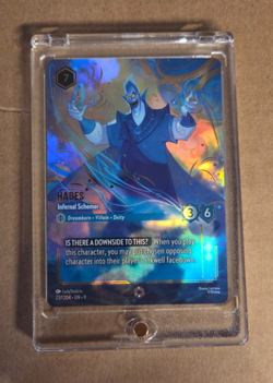 Disney Lorcana Fabled Hades Infernal Schemer Enchanted 237/204 Gem Mint PSA 10 - Image 1