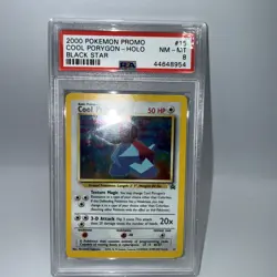 Pokemon Cards: Wizards Black Star Promo: Cool Porygon 15 PSA 8 NM - MINT - Image 1