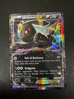 Pokemon Umbreon EX 55/124 Fates Collide Ultra Rare Holo Card 2016 - Image 1