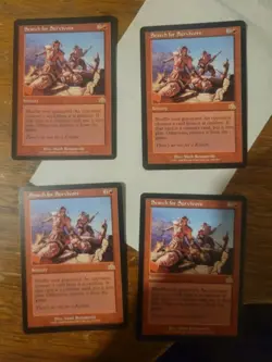 4x Search for Survivors Prophecy Rare MTG Magic The Gathering Card Vintage Red - Image 1