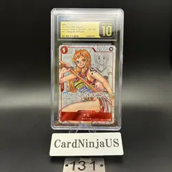 CGC 10 PRISTINE Nami Parallel OP01-016 R 25th Edition ONE PIECE Card Game 131 - Image 1
