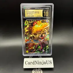 CGC 10 PRISTINE Zeus OP11-106 SP EGGHEAD CRISIS EB04 ONE PIECE Card Japanese 202 - Image 1