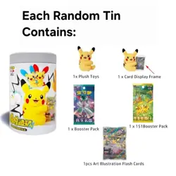 Pokemon TCG Chinese SC Nuzzle Cheeks Plush Toy Card Display Gift Box Sealed - Image 2