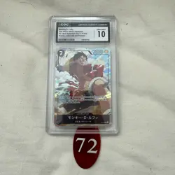 CGC 10 GEM MINT Monkey D Luffy P-075 Premium Card Collection (Best Selection 72 - Image 1