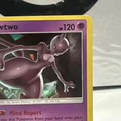 Pokemon - TCG Mewtwo Cracked Ice Holo Trading Card 75/214 Unbroken Bonds (2019) - Image 3